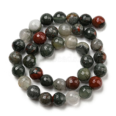 brins de perles de pierre de sang afican naturel(G-C079-B02-02)-3
