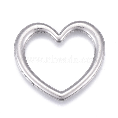 Stainless Steel Color Heart Stainless Steel Linking Rings