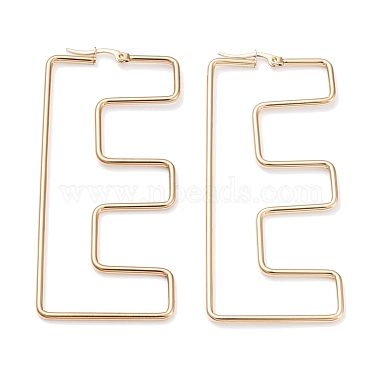 Alphabet Stainless Steel Earrings