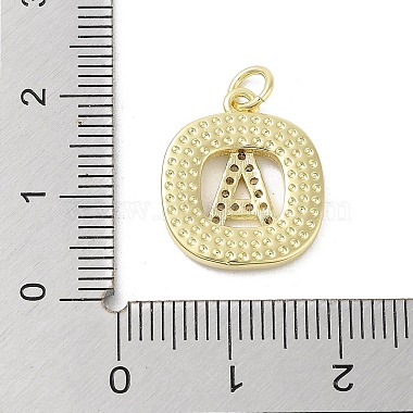 Rack Plating Brass Micro Pave Clear Cubic Zirconia Pendants(KK-E102-33G-A)-3