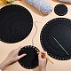 Elite 10 Sets 5 Style Flat Round Felt Fabric(DIY-PH0009-24A)-3