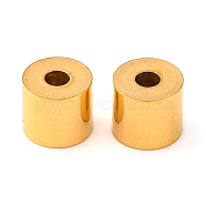 Rack Plating Brass Beads, Long-Lasting Plated, Cloumn, Real 18K Gold Plated, 7x6mm, Hole: 2mm(KK-H486-01G)