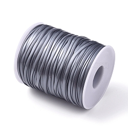 Plastic Cords for Jewelry Making, Gray, 2.3mm, 50m/roll(OCOR-WH0052-36A)