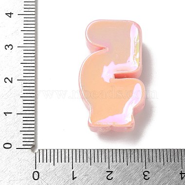 Electroplate Number Theme Resin Beads(RESI-Q015-01F)-3