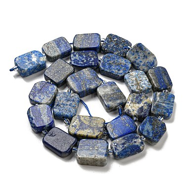 natürlichen Lapislazuli Perlenstränge(G-Z043-A07-01)-3