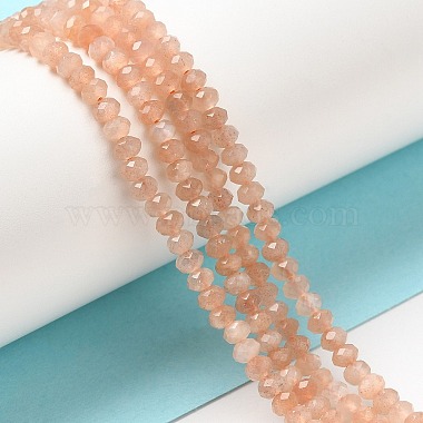 Chapelets de perles de sunstone naturelle naturelles(G-F460-02)-4