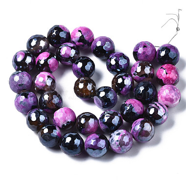 Chapelets de perles d'agate naturelle(G-Q998-013D)-2