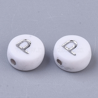 Perles acryliques plaquées(PACR-R243-04P)-2