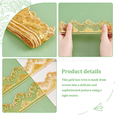 Embroidery Polyester Lace Ribbons(OCOR-WH0060-51)-4