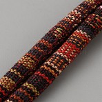 Ethnic Style Nylon Braided Round Cords, Coconut Brown, 5~6mm(OCOR-TAC0052-001E)