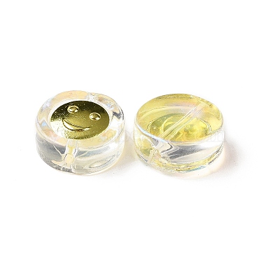 Transparent Spray Painted Glass Beads(GLAA-I050-15B)-2