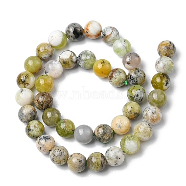 Natural Green Opal Beads Strands(G-C029-02B)-3
