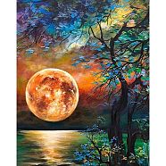 Sun & Tree DIY Diamond Painting Kits, Including Resin Rhinestones, Diamond Sticky Pen, Tray Plate and Glue Clay, Colorful, Painting: 400x300mm(PW-WG70645-01)