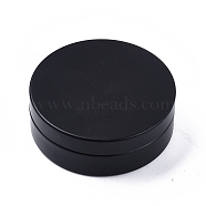 Round Aluminium Tin Cans, Aluminium Jar, Storage Containers for Cosmetic, Candles, Candies, with Slip-on Lids, Gunmetal, 8x2.8cm(CON-F006-16B)