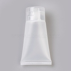 Matte Plastic Refillable Cosmetic Bottles, with Flip Caps, Clear, 85x47x29mm, Capacity: 30ml(1.01 fl. oz)(X1-MRMJ-WH0024-01B)