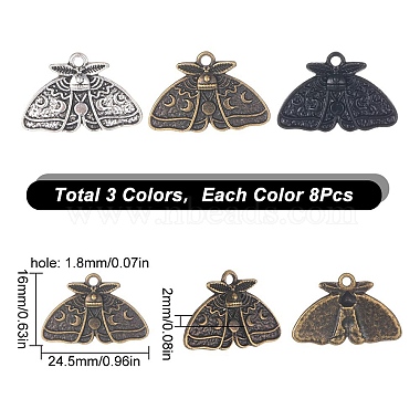 24Pcs 3 Colors Alloy Pendants(FIND-SC0005-05)-2