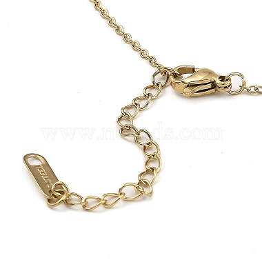ABS Plastic Pendant Necklaces(NJEW-E105-24KCG)-3