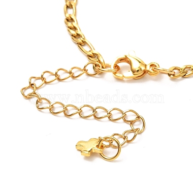 304 Stainless Steel Figaro Chains Bracelet Making(X-AJEW-JB01075)-4