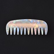 Acrylic Alligator Hair Clips, with Iron Findings, Hair Accessories for Girls, Comb, Golden, 24.5x66x14mm(OHAR-P020-05G)