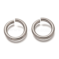 Non-Tarnish 304 Stainless Steel Jump Rings, Open Jump Rings, Round Ring, Stainless Steel Color, 20x3mm, Inner Diameter: 14mm(X-STAS-H136-06B-P)