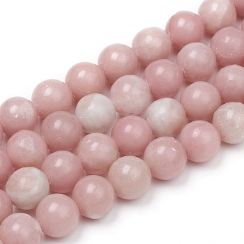 Natural Pink Opal Beads Strands, Round, 8mm, Hole: 1.2mm, about 48pcs/Strand, 15 inch(38cm)