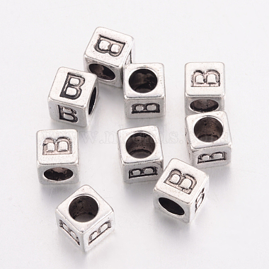 7mm Cube Alloy Beads
