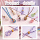 Elite 9Pcs 9 Colors Braided Cotton Thread Cords Macrame Pouch Necklace Making(FIND-PH0010-47A)-4