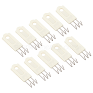 Plastic Hook Hangers, Rectangle, Light Yellow, 68x20x12mm, Hole: 7mm(AJEW-WH0270-175)