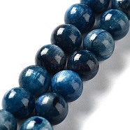 Natural Kyanite/Cyanite/Disthene Round Beads Strands, 8mm, Hole: 1mm, about  48pcs/strand, 15.7 inch(G-N0150-05-8mm-01)