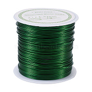 Round Copper Wire Copper Beading Wire for Jewelry Making, Long-Lasting Plated, Green, 20 Gauge, 0.8mm, about 26.24 Feet(8m)/roll(YS-TAC0004-0.8mm-06)