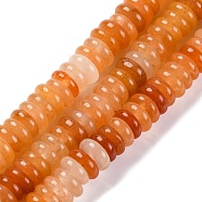 Natural Red Aventurine Beads Strands, Rondelle, 6.5~7x2~2.5mm, Hole: 0.5mm, about 159pcs/strand, 15.04''(38.2cm)(G-G084-A11-01)