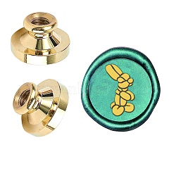 Wax Seal Brass Stamp Head, for Wax Seal Stamp, Rabbit Pattern, 25x14.5mm(AJEW-WH0209-669)