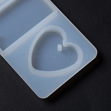 Moldes de silicona para colgantes de corazón y rectángulo diy(SIMO-C003-04)-4