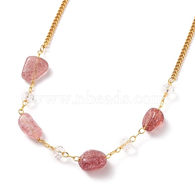 Nuggets Natural Gemstone Beaded Necklaces(NJEW-JN03200-1)-3