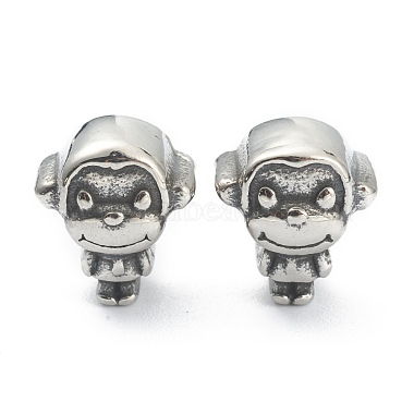 Antique Silver Monkey 304 Stainless Steel Beads