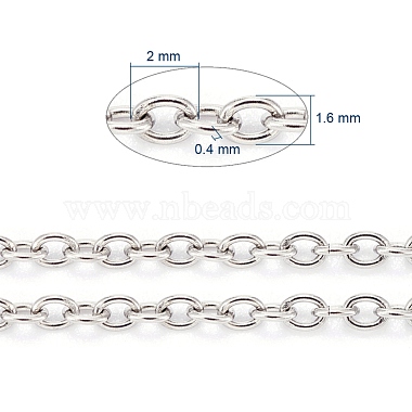 304 Stainless Steel Cable Chains(CHS-F006-02B-P)-3