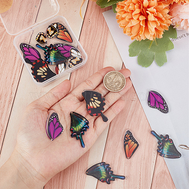 24Pcs 6 Style Spring and summer series Acrylic Pendants(SACR-SC0001-12)-3