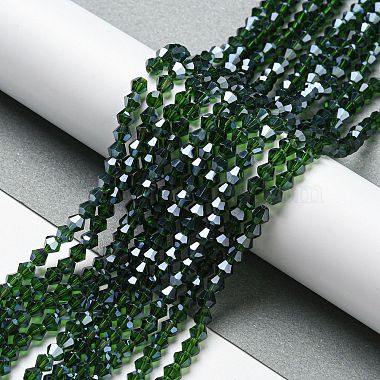 Transparentes perles de verre de galvanoplastie brins(GLAA-F029-2mm-C25)-4