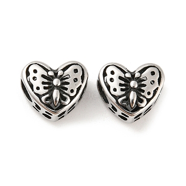 Antique Silver Butterfly 316 Surgical Stainless Steel Beads