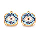 Printed 304 Stainless Steel Pendants(STAS-OY002-17G-02)-1