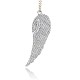 Antique Silver Plated Alloy Wing Big Pendants(ALRI-N019-06)-2