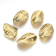 Tibetan Style Alloy Beads, Lead Free & Cadmium Free, Antique Golden Color, Twist, about 27.5mm long, 18mm wide, 3mm thick, hole: 1mm(X-GLF10455Y)