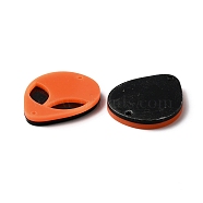 Opaque Acylic Connector Charms, Alien Face Links, Chocolate, 35.5x30x4mm, Hole: 2mm(SACR-WH0006-21C)