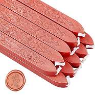 Sealing Wax Sticks, with Wicks, for Wax Seal Stamp, Salmon, 91x12x11.8mm(DIY-WH0003-C15)