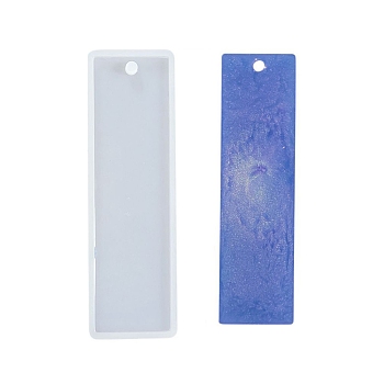 Silicone Molds, Resin Casting Molds, For UV Resin, Epoxy Resin Jewelry Making, Bookmark, White, 9.5x2.9cm