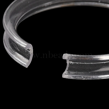 Transparent Plastic Single Bracelet Display Rings(BDIS-F006-01B)-3