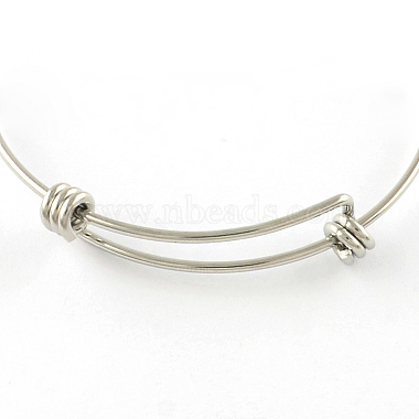 Adjustable 201 Stainless Steel Expandable Bangle Making(STAS-R069-04)-2