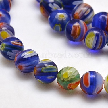 Round Millefiori Glass Beads Strands(LK-P001-30)-2