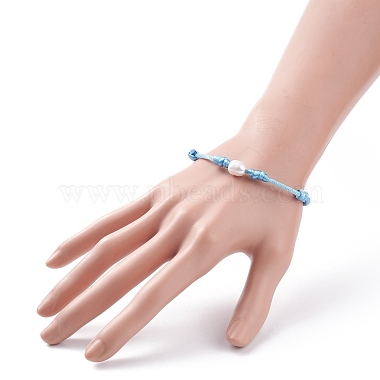 Natural Pearl Beaded Bracelet(BJEW-JB08161)-3