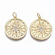 Brass Micro Pave Clear Cubic Zirconia Pendants(KK-S356-155G-NF)-1